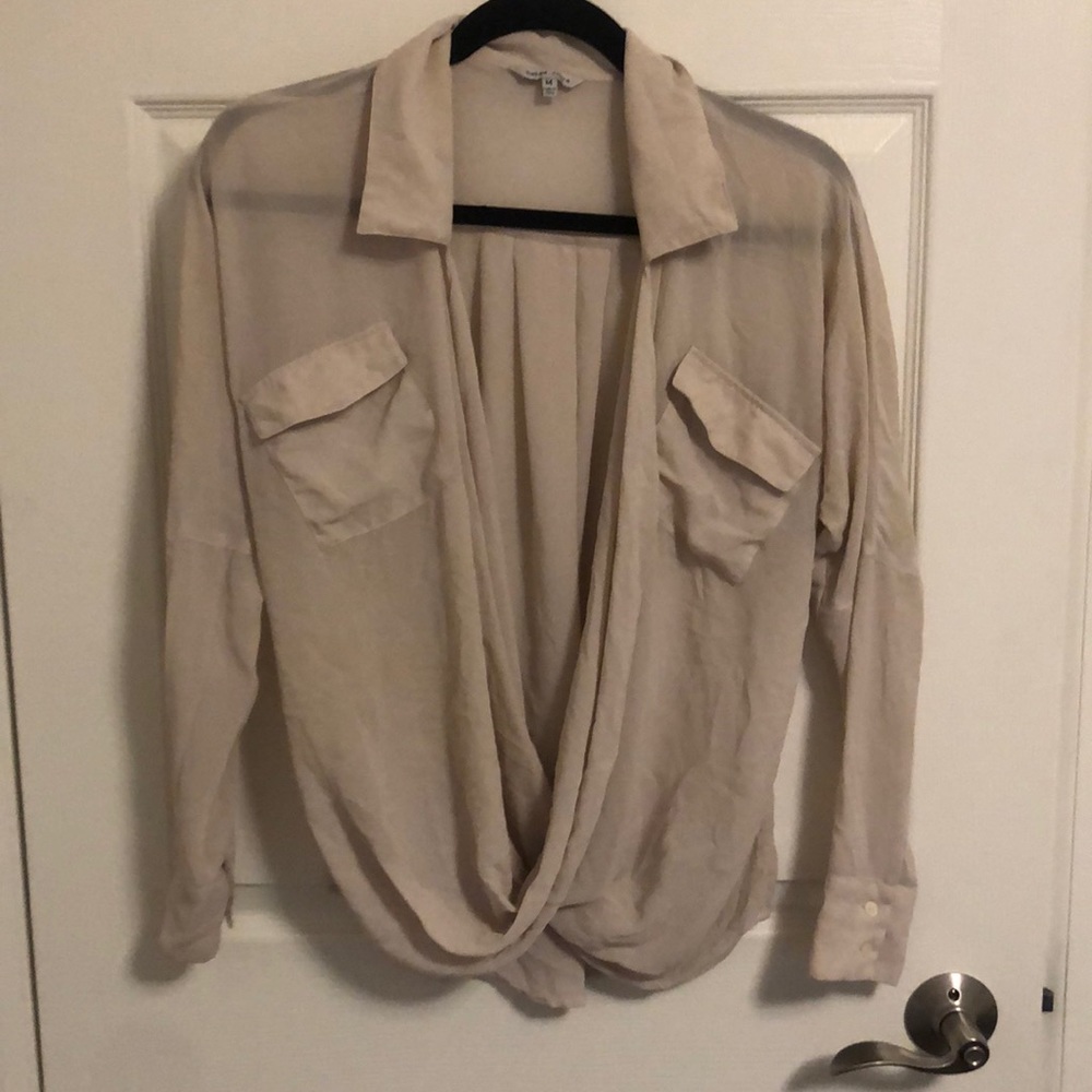 Naked zebra sheer blouse